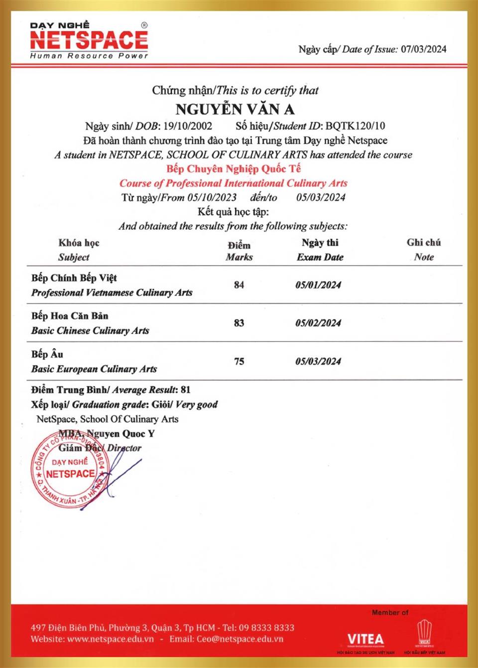 Bếp chuyên nghiệp quốc tế