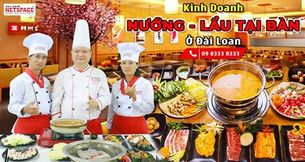 Kinh doanh Nướng Lẩu tại bàn ở Đài Loan